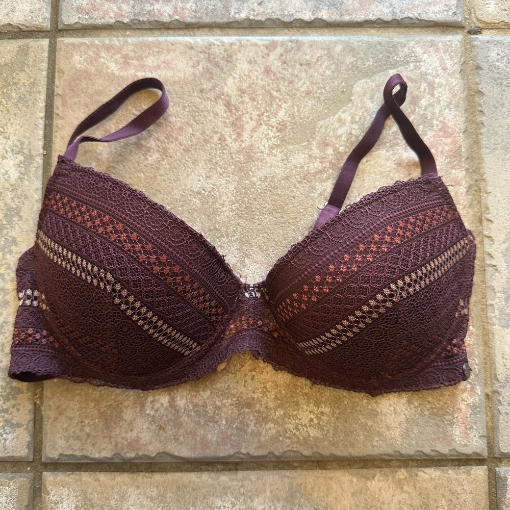 Lucky Brand Deep Purple Lace Bra
